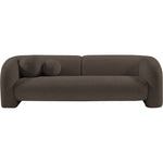 Emory 89" Boucle Fabric Upholstered Sofa in Brown