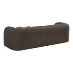 Emory 89" Boucle Fabric Upholstered Sofa in Brown