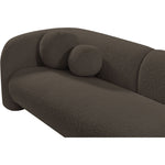 Emory 89" Boucle Fabric Upholstered Sofa in Brown