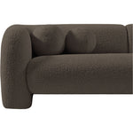 Emory 89" Boucle Fabric Upholstered Sofa in Brown