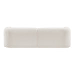 Emory 89" Boucle Fabric Upholstered Sofa in Cream