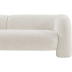 Emory 89" Boucle Fabric Upholstered Sofa in Cream