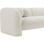 Emory 89" Boucle Fabric Upholstered Sofa in Cream