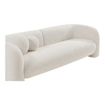 Emory 89" Boucle Fabric Upholstered Sofa in Cream