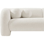Emory 89" Boucle Fabric Upholstered Sofa in Cream