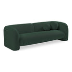 Emory 89" Boucle Fabric Upholstered Sofa in Green