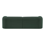 Emory 89" Boucle Fabric Upholstered Sofa in Green