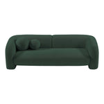 Emory 89" Boucle Fabric Upholstered Sofa in Green