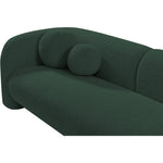 Emory 89" Boucle Fabric Upholstered Sofa in Green