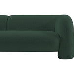 Emory 89" Boucle Fabric Upholstered Sofa in Green
