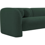 Emory 89" Boucle Fabric Upholstered Sofa in Green