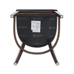 Blair Wood Upholstered Barstool in Black
