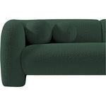 Emory 89" Boucle Fabric Upholstered Sofa in Green