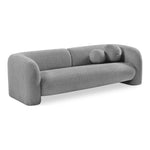 Emory 89" Boucle Fabric Upholstered Sofa in Grey