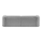 Emory 89" Boucle Fabric Upholstered Sofa in Grey