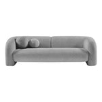Emory 89" Boucle Fabric Upholstered Sofa in Grey