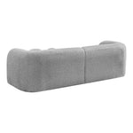 Emory 89" Boucle Fabric Upholstered Sofa in Grey