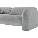 Emory 89" Boucle Fabric Upholstered Sofa in Grey