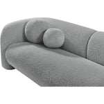 Emory 89" Boucle Fabric Upholstered Sofa in Grey