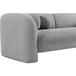 Emory 89" Boucle Fabric Upholstered Sofa in Grey