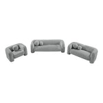 Emory 89" Boucle Fabric Upholstered Sofa in Grey