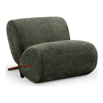 Akira Fabric Upholstered Accent Chair in Green