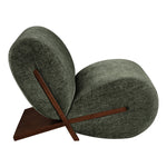 Akira Fabric Upholstered Accent Chair in Green