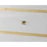 Esme Lacquer Finish And Metal Side Table in White