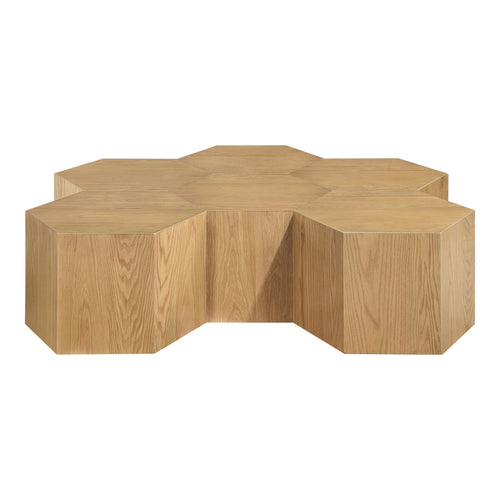 Eternal Oak Wood 6pc. Modular Coffee Table in Natural