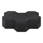 Eternal Oak Wood 7pc. Modular Coffee Table in Black