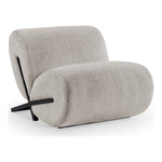 Akira Fabric Upholstered Accent Chair in Grey