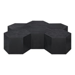 Eternal Oak Wood 7pc. Modular Coffee Table in Black