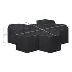 Eternal Oak Wood 7pc. Modular Coffee Table in Black