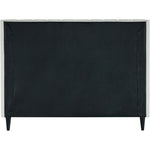 Eva Velvet Upholstered King Bed in Cream