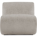 Akira Fabric Upholstered Accent Chair in Grey
