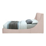 Eva Velvet Upholstered King Bed in Pink