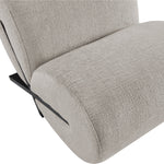 Akira Fabric Upholstered Accent Chair in Grey