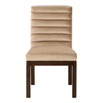 Evelyn Velvet Upholstered Dining Chair in Beige