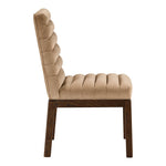 Evelyn Velvet Upholstered Dining Chair in Beige