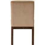 Evelyn Velvet Upholstered Dining Chair in Beige