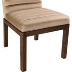 Evelyn Velvet Upholstered Dining Chair in Beige