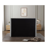 Penny Chenille Fabric Upholstered King Bed in Grey