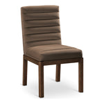 Evelyn Velvet Upholstered Dining Chair in Brown