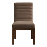 Evelyn Velvet Upholstered Dining Chair in Brown