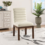 Evelyn Velvet Upholstered Dining Chair in Cream