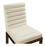 Evelyn Velvet Upholstered Dining Chair in Cream