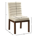Evelyn Velvet Upholstered Dining Chair in Cream