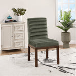 Evelyn Velvet Upholstered Dining Chair in Green