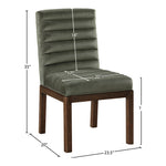 Evelyn Velvet Upholstered Dining Chair in Green