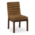 Evelyn Velvet Upholstered Dining Chair in Saddle